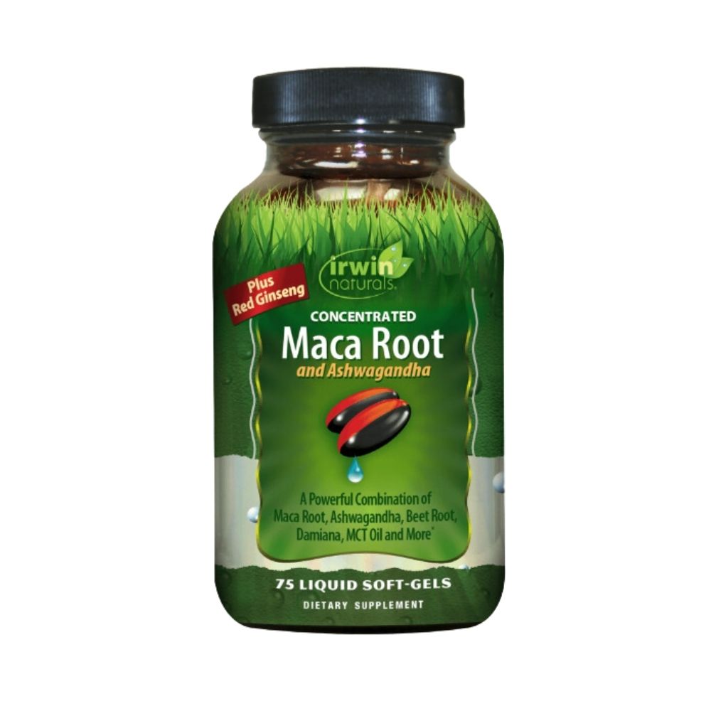 IRWIN NATURALS Maca Root Concentrated Plus Red Ginseng & Ashwagandha