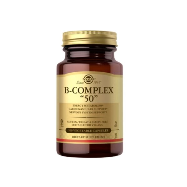 SOLGAR B-Complex “50”, Energy Metabolism 100 Veg Caps