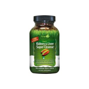 IRWIN NATURALS 2-IN-1 Kidney & Liver 10 Day Super Cleanse, 60 Soft Gels