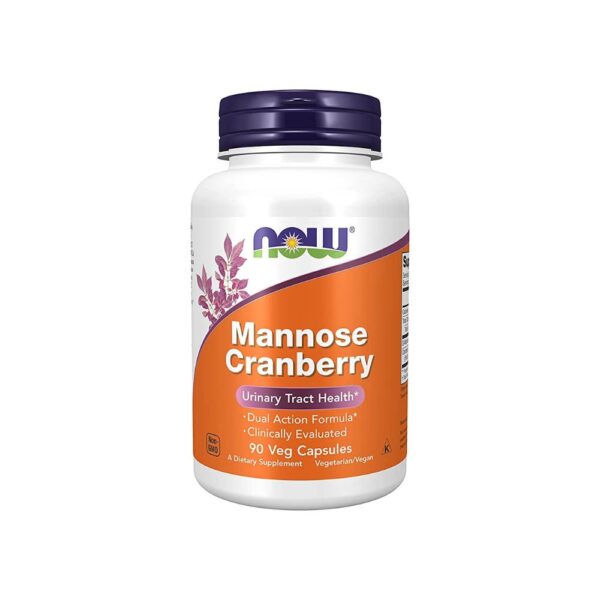 NOW Mannose Cranberry, Urinary Tract Health, 90 Caps