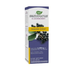 NATURES WAY Sambucus Elderberry Immune Syrup, 8 oz