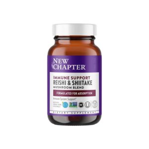 NEW CHAPTER IMMUNE SUPPORT, Reishi & Shiitake Mushroom Blend, 120 Caps